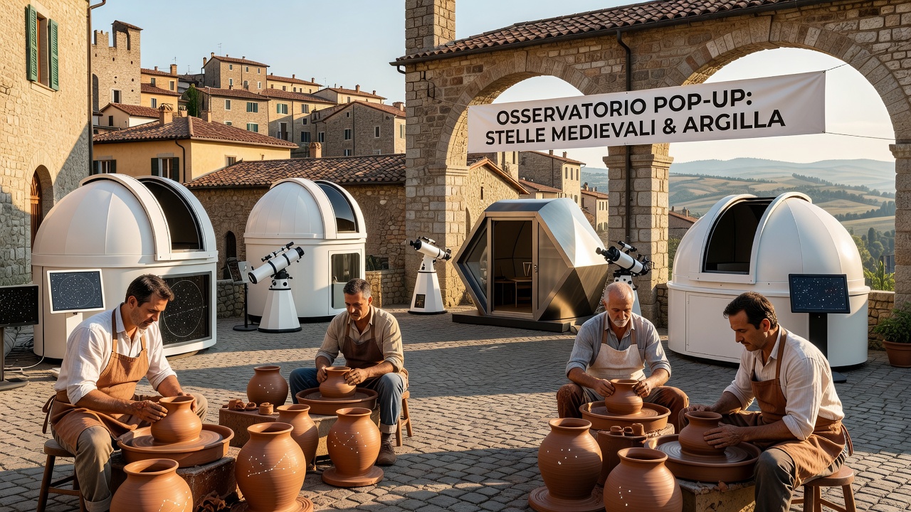 Italian Hill Towns Feature Temporary Observatories for Medieval Star-Guided Pottery Creation